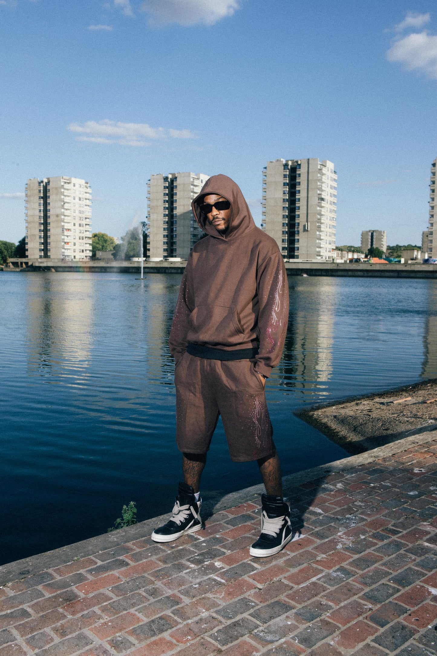 Brown Zurple Diamond Hoodie