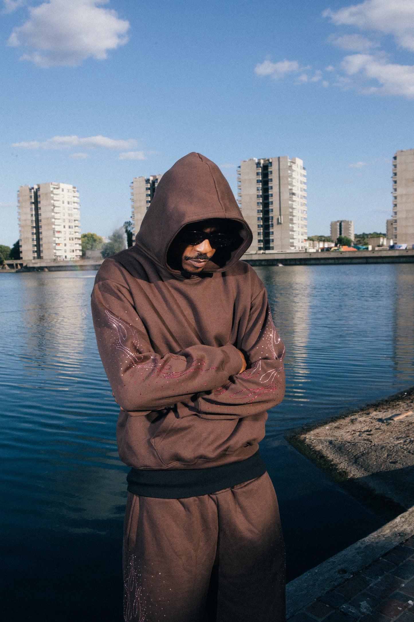 Brown Zurple Diamond Hoodie