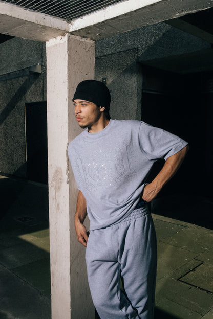 Grey Gemstones Pants