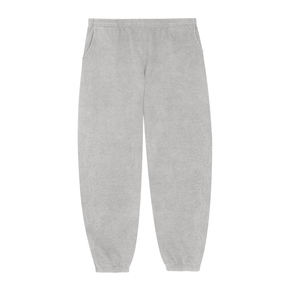Grey Gemstones Pants