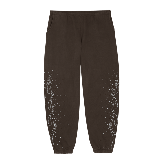 Brown Gemstones Pants