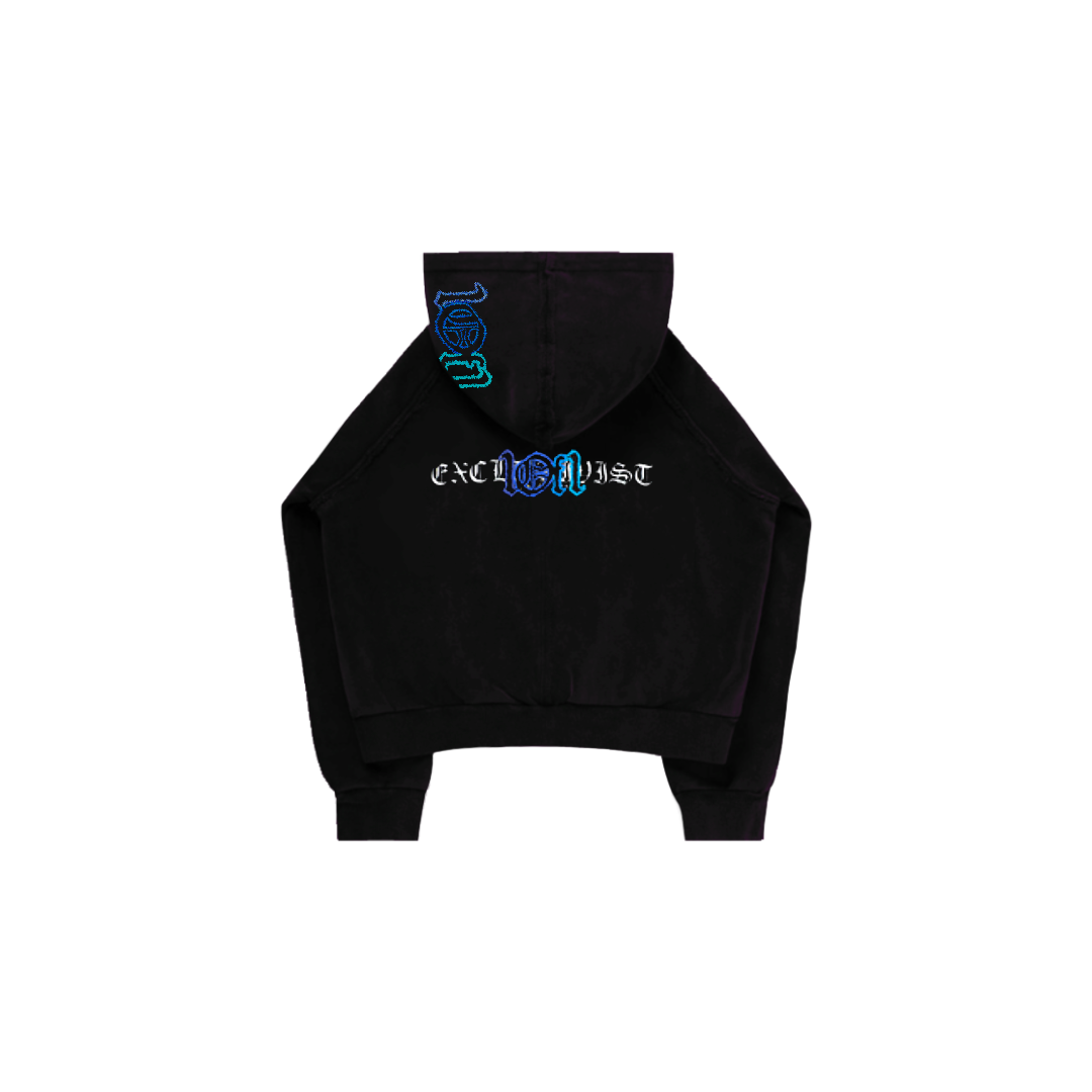 Black Hoodie "Atlantic Ocean"