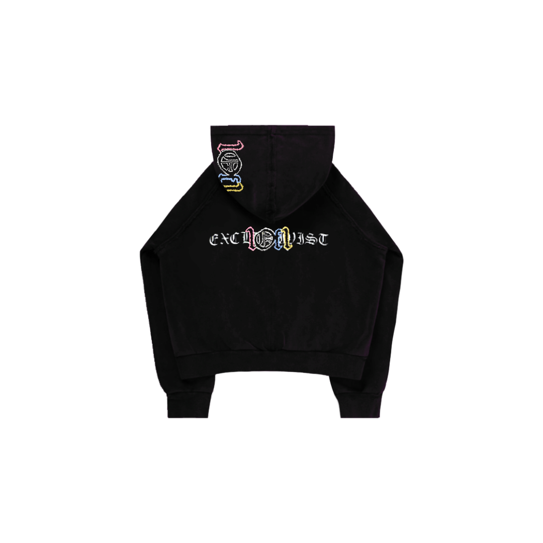 Black Hoodie "Street Lights"