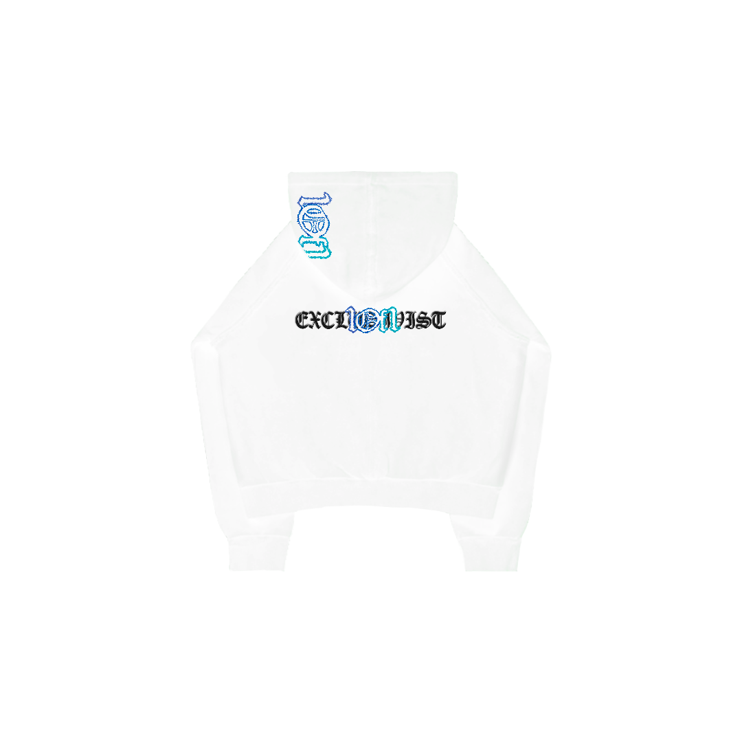 White Hoodie "Atlantic Ocean"