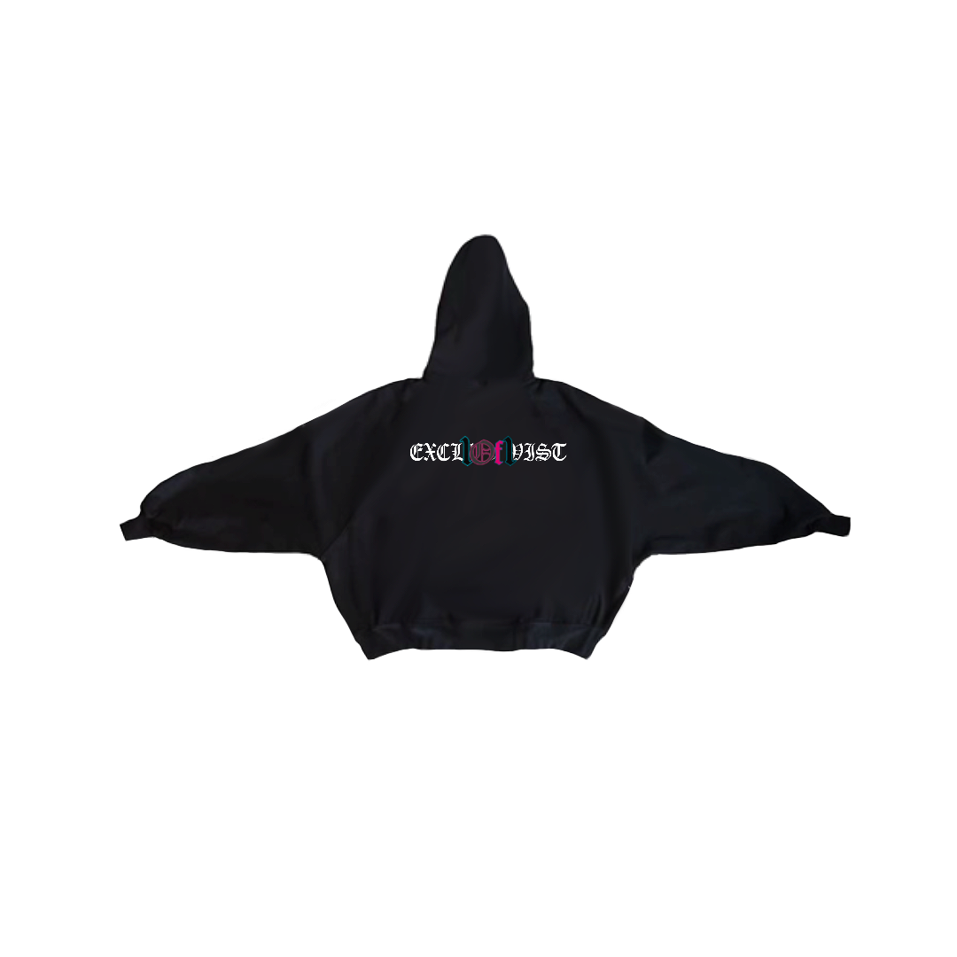 Black Hoodie Zip Up "Graduation"