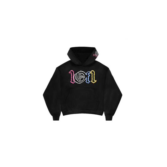 Black Hoodie "Street Lights"