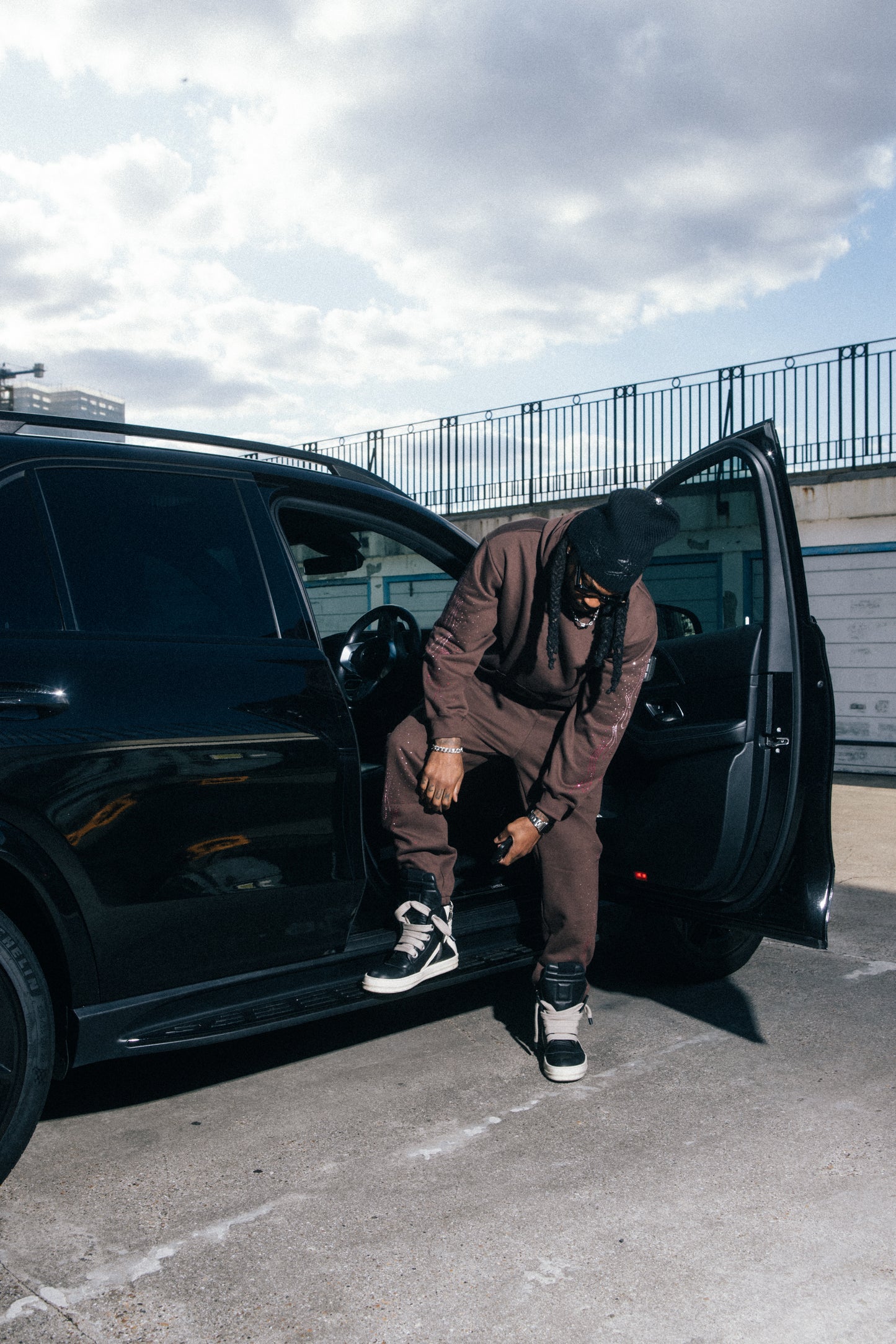 Brown Zurple Diamond Hoodie