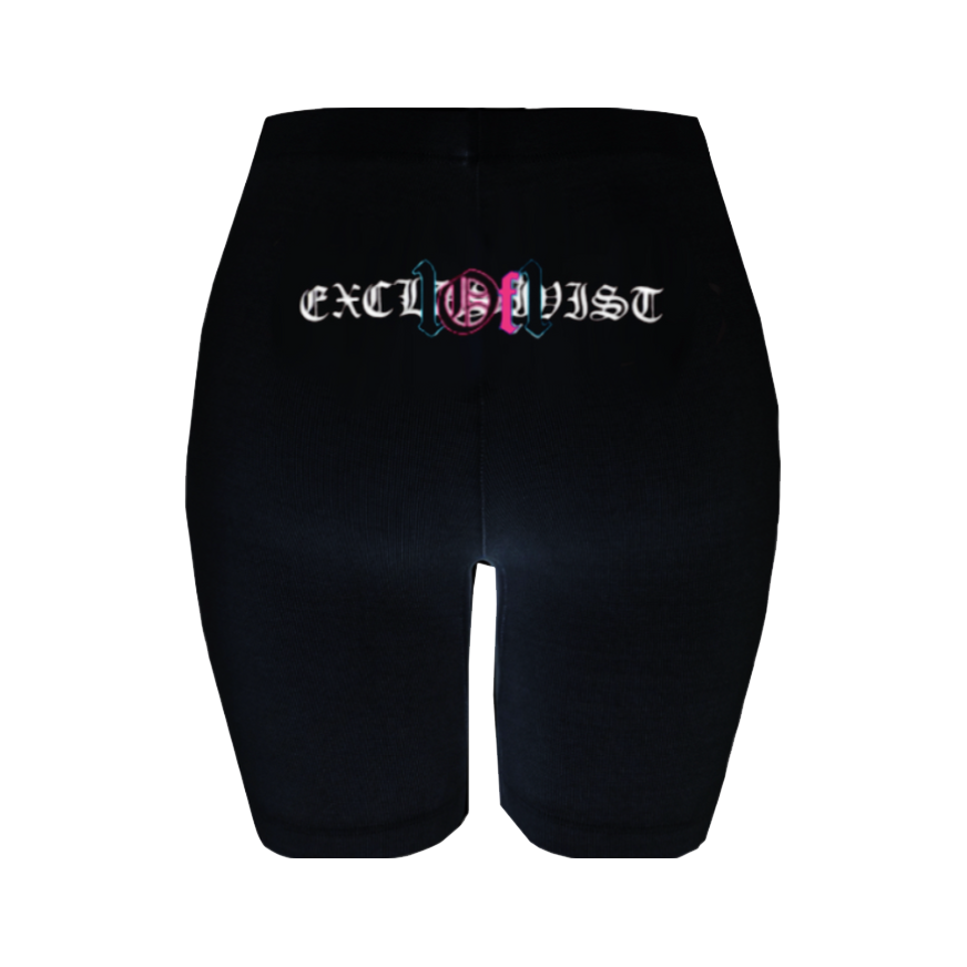 Black Biker Shorts "Graduation"