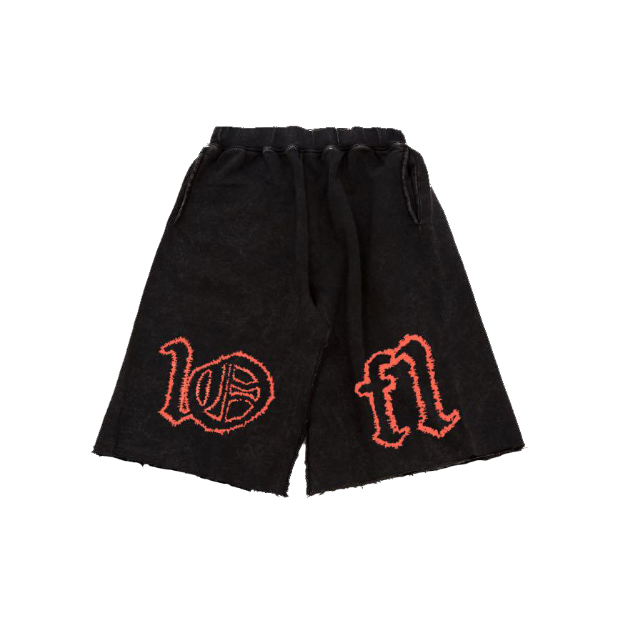 Black Shorts "Red Splash"